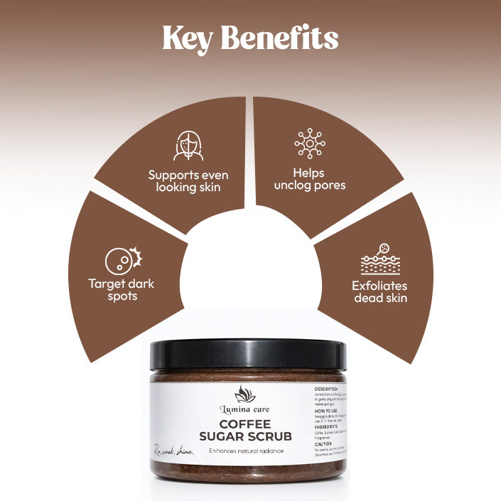 Coffee Sugar Scrub - Lumina Care | Natural Exfoliation for Glowing Skin