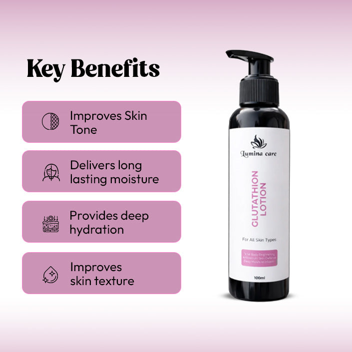 Glutathione Brightening Body Lotion - Lumina Care 100ml | Deep Moisture & Skin Defense
