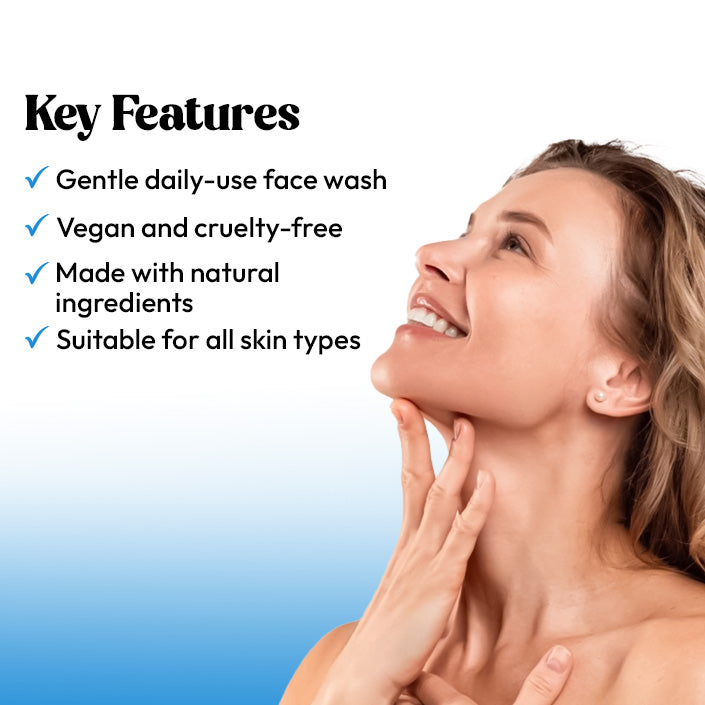 Lumina Care Creamy Facewash – Hydrating Cleanser with Niacinamide, Vitamin C & Glycolic Acid (100ml)