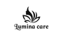 Lumina Care logo with a stylized leaf design on a white background