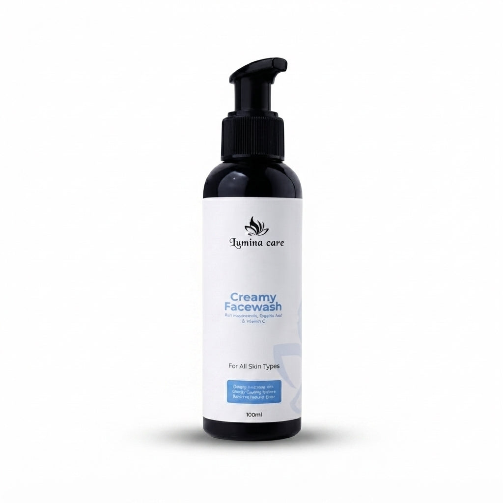 Lumina Care Creamy Facewash – Hydrating Cleanser with Niacinamide, Vitamin C & Glycolic Acid (100ml)